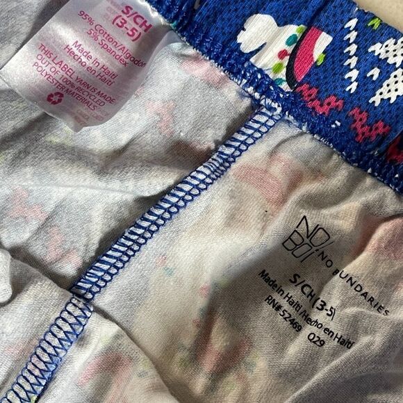 Christmas No Boundaries Llama  Pink Blue Leggings Small - Picture 7 of 8
